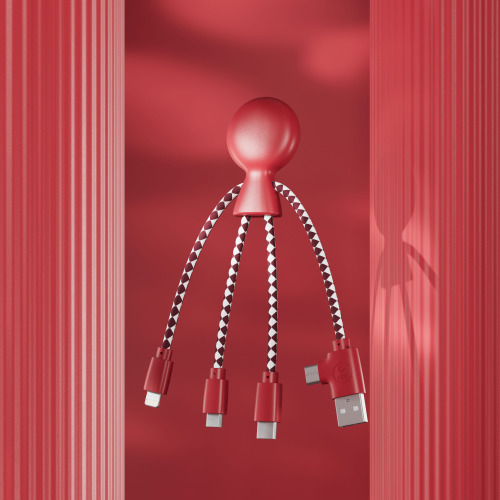 2081 | Xoopar Mr. Bio Charging cable Czerwony LT41004-N0021 (3)