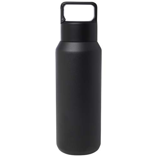 Butelka Astra z recyklingowanej stali nierdzewnej, z miedzianą izolacją próżniową o pojemności 600 ml, z certyfikatem RCS, przystosowana do napojów gazowanych Czarny 10084190 (3)