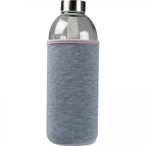 Butelka szklana z pokrowcem 1000 ml JESSICA Szary 6242707 (6)