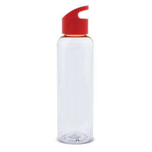 Butelka Loop transparent R-PET 600ml Transparentny / czerwony