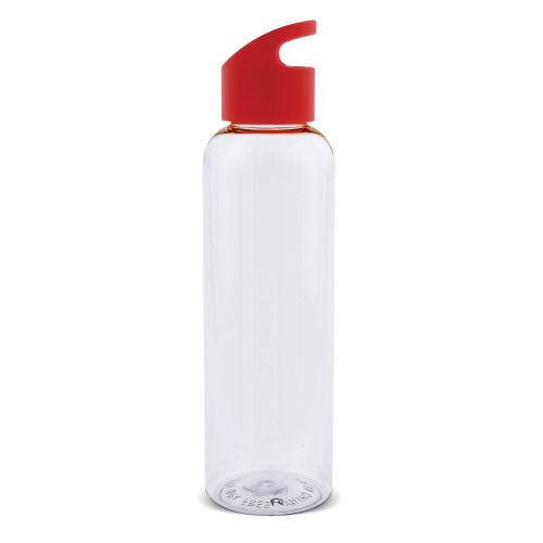 Butelka Loop transparent R-PET 600ml Transparentny / czerwony LT98744-N0421 