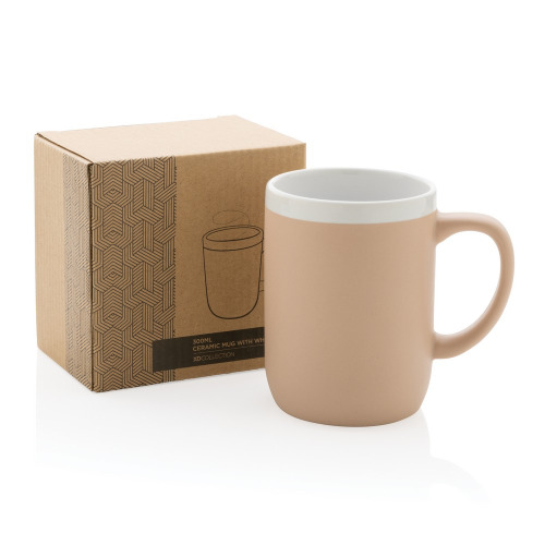 Kubek ceramiczny 300 ml Brązowy P434.099 (5)
