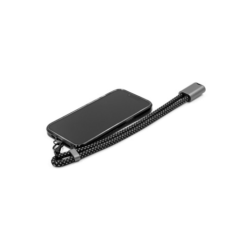 Kabel do ładowania i synchronizacji BrandCharger Lany Wristband Charge Grafitowy VA554-15 (2)