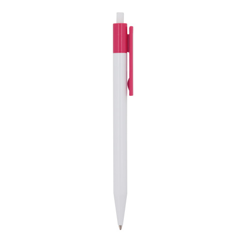 Długopis Kuma w mocnym kolorze Biały / różowy LT87877-N0176 (3)