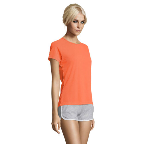 SPORTY Damski T-Shirt 140g neonowy pomarańczowy S01159-NO-XL (2)