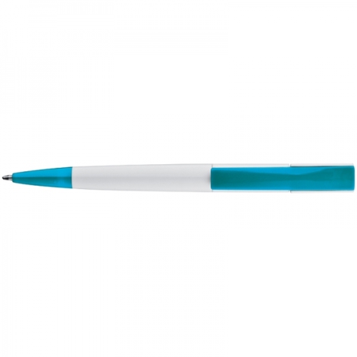 Długopis plastikowy z szerokim klipsem CANBERRA turkusowy 306114 (2)