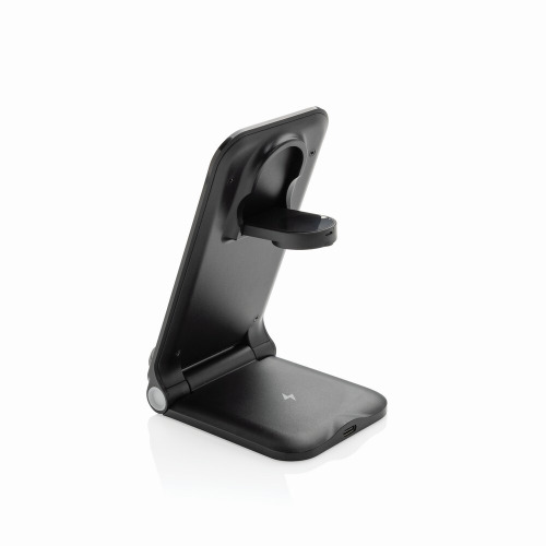 Ładowarka bezprzewodowa 3 w 1, 15W Powerpal Czarny P309.0601 (4)