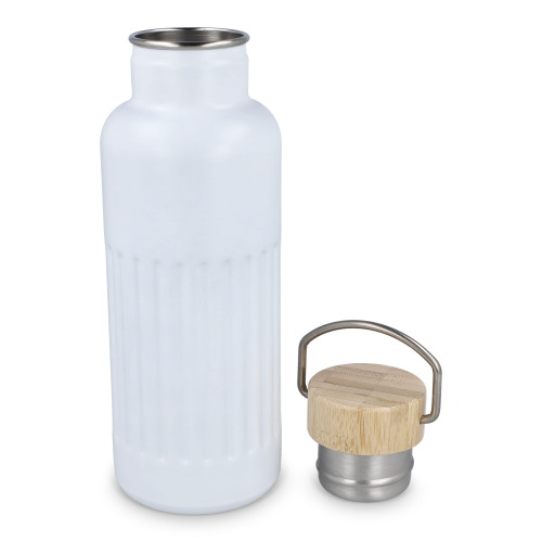Butelka termiczna ze stali nierdzewnej pochodzącej z recyklingu, 500 ml Biały LT98699-N0001 (3)