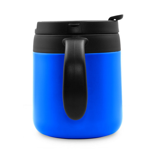 Kubek termiczny 400 ml z rączką | Wyatt Niebieski V4838-11 (5)