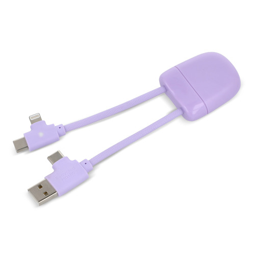 Kabel do ładowania Xoopar ICE-B Multi Liliowy LT41025-N0071 (2)