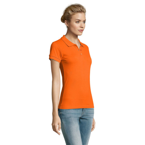 PERFECT Damskie POLO 180g Pomaranczowy S11347-OR-XXL (2)