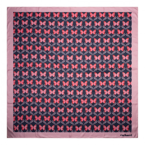 Szal Pontia Navy Bordowy CFL037N 