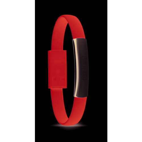 Bransoleta z mikro USB Turkusowy MO8721-12 (3)