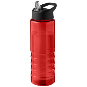 H2O Active® Eco Treble bidon z pokrywką z tutką o pojemności 750 ml  Czerwony