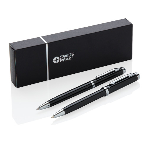 Zestaw piśmienny Swiss Peak Luzern, długopis i ołówek Czarny P610.490 (7)