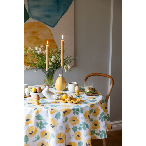 EDEN OBRUS OKRĄGŁY WOSKOWANY, Ż&Oacute;ŁTY MIX Żółty 5018602- (3)