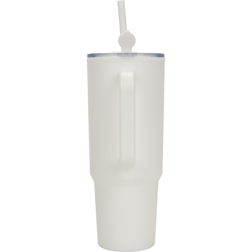 Kubek ze słomką XXL 1200 ml TEODORA Biały 8468606 (7)