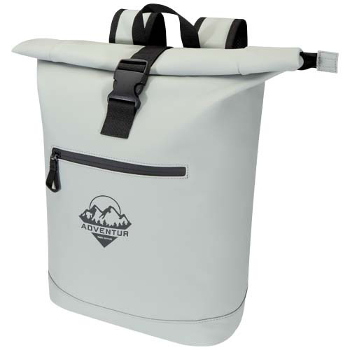 Resi Plus plecak na 15-calowego laptopa o pojemności 18 l z recyklingu, z certyfikatem GRS i zwijaną górną częścią Szary 13009382 (1)