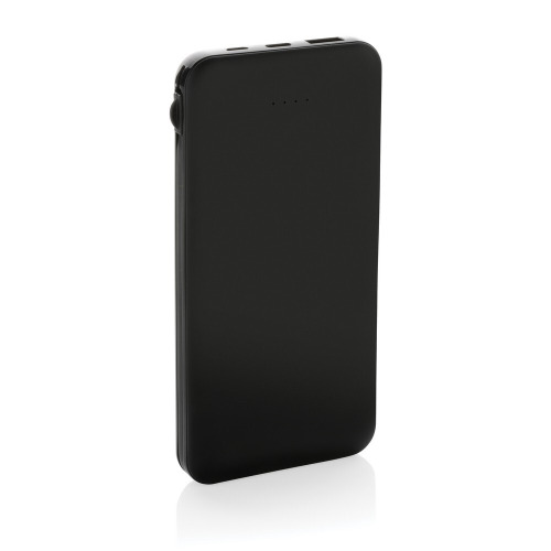 Power bank 10000 mAh Lockhart, zintegrowane kable Czarny P322.431 (3)