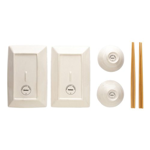 Zestaw do sushi dla dwóch osób Ukiyo Czarny P263.071 (2)