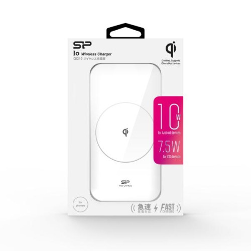 Ładowarka bezprzewodowa Io Qi210 Silicon Power Biały EG827806 (5)