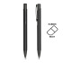 Długopis aluminiowy, gumowany / Aluru Czarny IP13149411  thumbnail