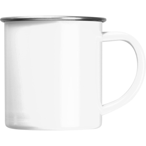 Kubek stalowy 350 ml TREZZO Biały 438006 (2)