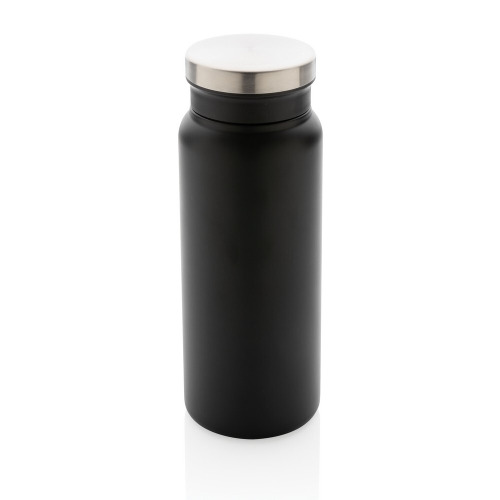 Próżniowa butelka sportowa 600 ml, stal nierdzewna z recyklingu black, black P433.021 (3)
