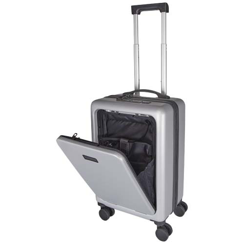 Rover Pro twarda walizka na kółkach z tworzyw sztucznych pochodzących z recyklingu z certyfikatem GRS o wysokości 51 cm i poj Srebrny 13008781 (4)
