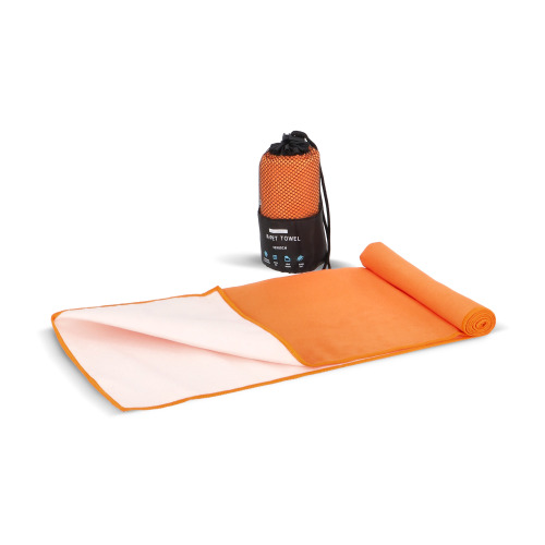 R-PET Szybkoschnący ręcznik 40×80 cm z woreczkiem, sublimacja. Pomarańczowy LT97214-N0026 
