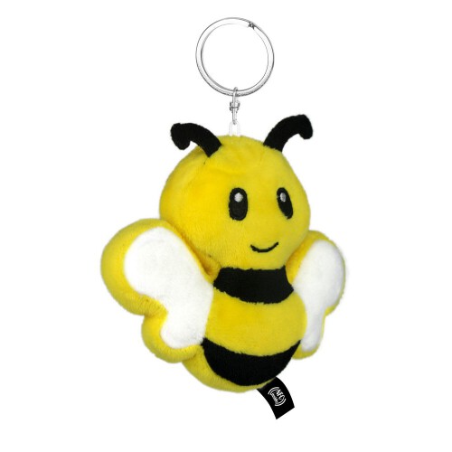 Pluszowa pszczoła RPET z chipem NFC, brelok | Zibee żółty HE795-08 (3)