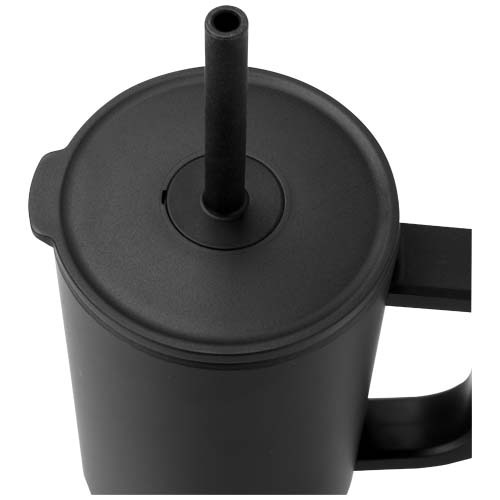 Brady izolowany kubek z certyfikatem RCS o pojemności 900 ml z silikonową słomką Czarny 10086790 (4)