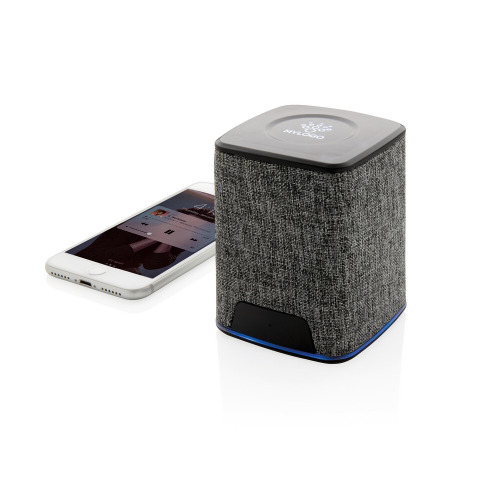 Głośnik bezprzewodowy 3W Light Up Logo Szary, szary P328.362 (7)