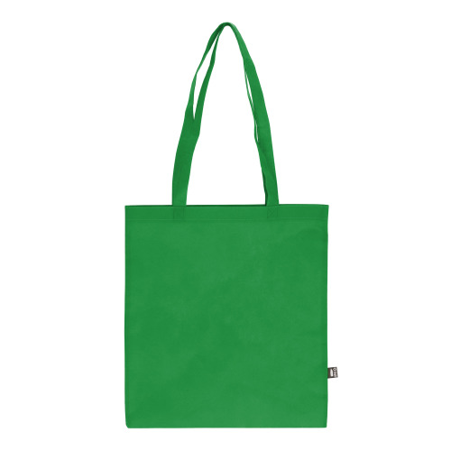 R-PET Torba transportowa z długimi uchwytami z włókniny 38 x 42 cm 75 g/m² Zielony LT91328-N0031 
