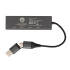 Hub USB 2.0 z USB C, aluminium z recyklingu szary P308.682 (3) thumbnail