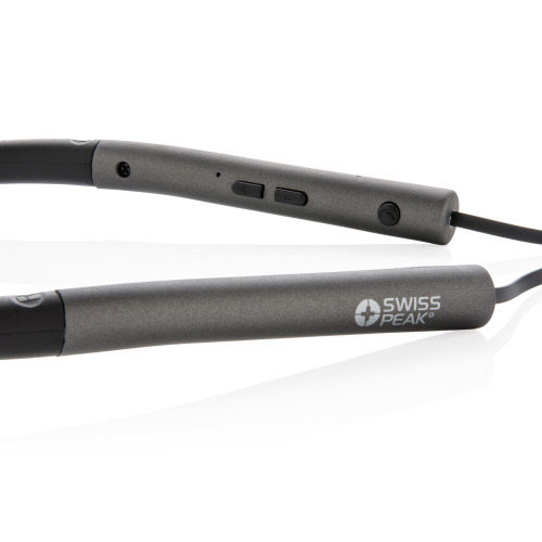 Basowe słuchawki douszne Swiss Peak Szary, czarny P326.762 (12)