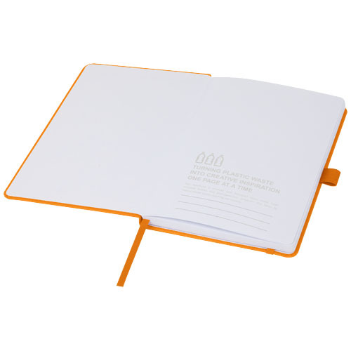 Thalaasa notatnik w twardej oprawie z plastiku pochodzącego z oceanów Pomarańczowy 10784631 (5)