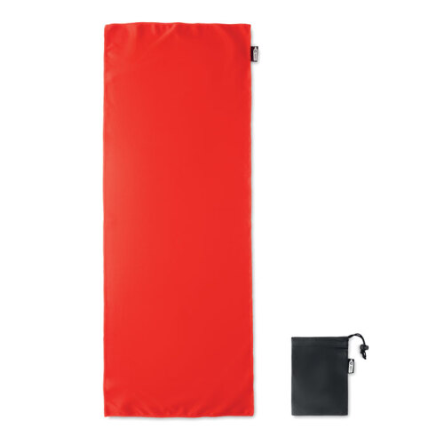 Ręcznik z etui, RPET czerwony MO9918-05 (2)