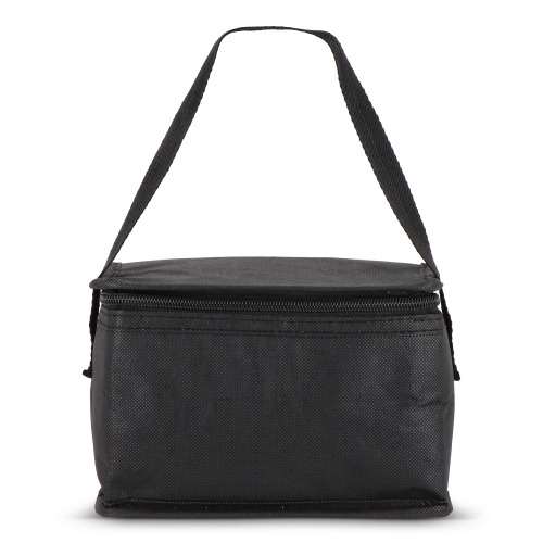 R-PET 6 Torba chłodząca na puszki z włókniny 20 x 13 x 12,5 cm 75g/m² Czarny LT95390-N0002 (4)