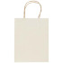 Torba z papieru z makulatury o gramaturze 150 g/m² ze skręcanymi uchwytami – 18 x 9 x 23 cm Złamana biel 1ZM02202 (1) thumbnail