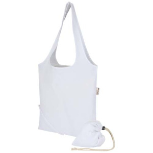 Madras Blend - torba na zakupy, wykonana z recyklingowanej baweły o gramaturze 140 g/m² posiadającej certyfikat GRS, składana