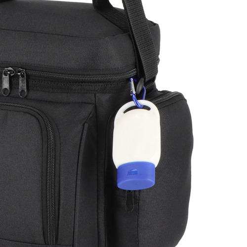 Balsam przeciwsłoneczny z karabińczykiem SPF30 z materiału z recyklingu 30ml Niebieski LT91838-N0011 (4)