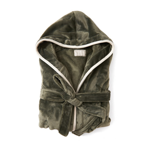 Szlafrok VINGA Louis RPET S/M Zielony VG038-19 