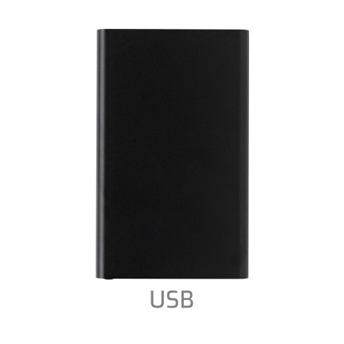 Power bank 4000 mAh z aluminium z recyklingu Czarny P322.421 