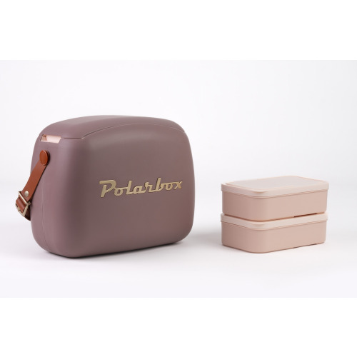 Polarbox lodówka 6L z 2 pojemnikami Mauve (Fioletowy) – Złoty PBX69347 