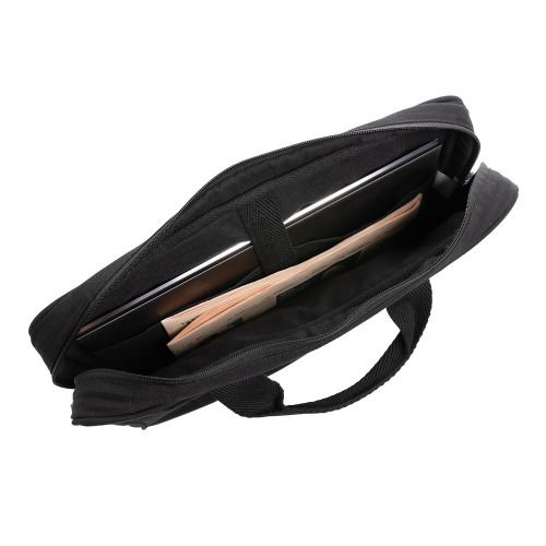 Torba na laptopa 15,4" AWARE™ Laluka, bawełna z recyklingu Czarny P732.111 (3)