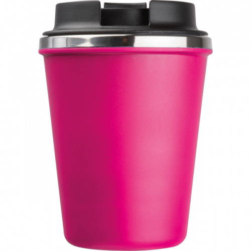 Kubek termiczny 350 ml z powłoką z recyklingu METODY Różowy 8496211 (6)