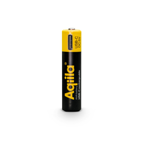Akumulatory Aqiila USB-C typu AAA 600 mAh, zestaw 4 szt. Czarny LT45210-N0002 (6)