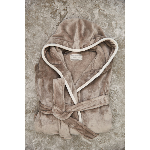 Szlafrok VINGA Louis RPET S/M Szary VG038-16 (2)