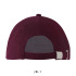 LONG BEACH Czapka 5 pan. Burgundy S00594-BG-M (1) thumbnail